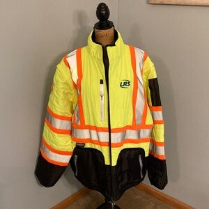 NWT High-Visibility Safety Performance 4-in-1 Convertible Jacket Men Size 2XL